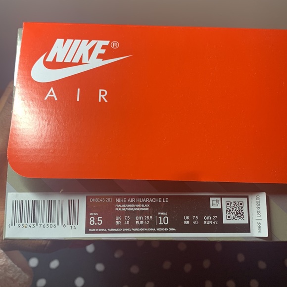 Limited Edition Nike Air Huarache LE Praline/Umber-Vine-Black Sneakers 8.5M - Picture 11 of 12